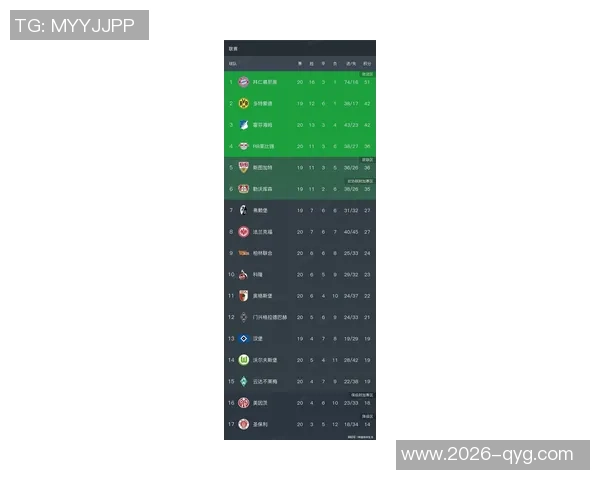 德甲最新积分榜分析拜仁强势领跑多特霍村紧随其后药厂表现平平